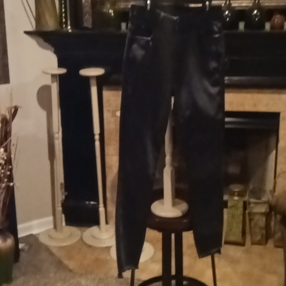 FINAL PRICE MOTHER stunner zip ankle fray black jeans Size 28 - Picture 4 of 16